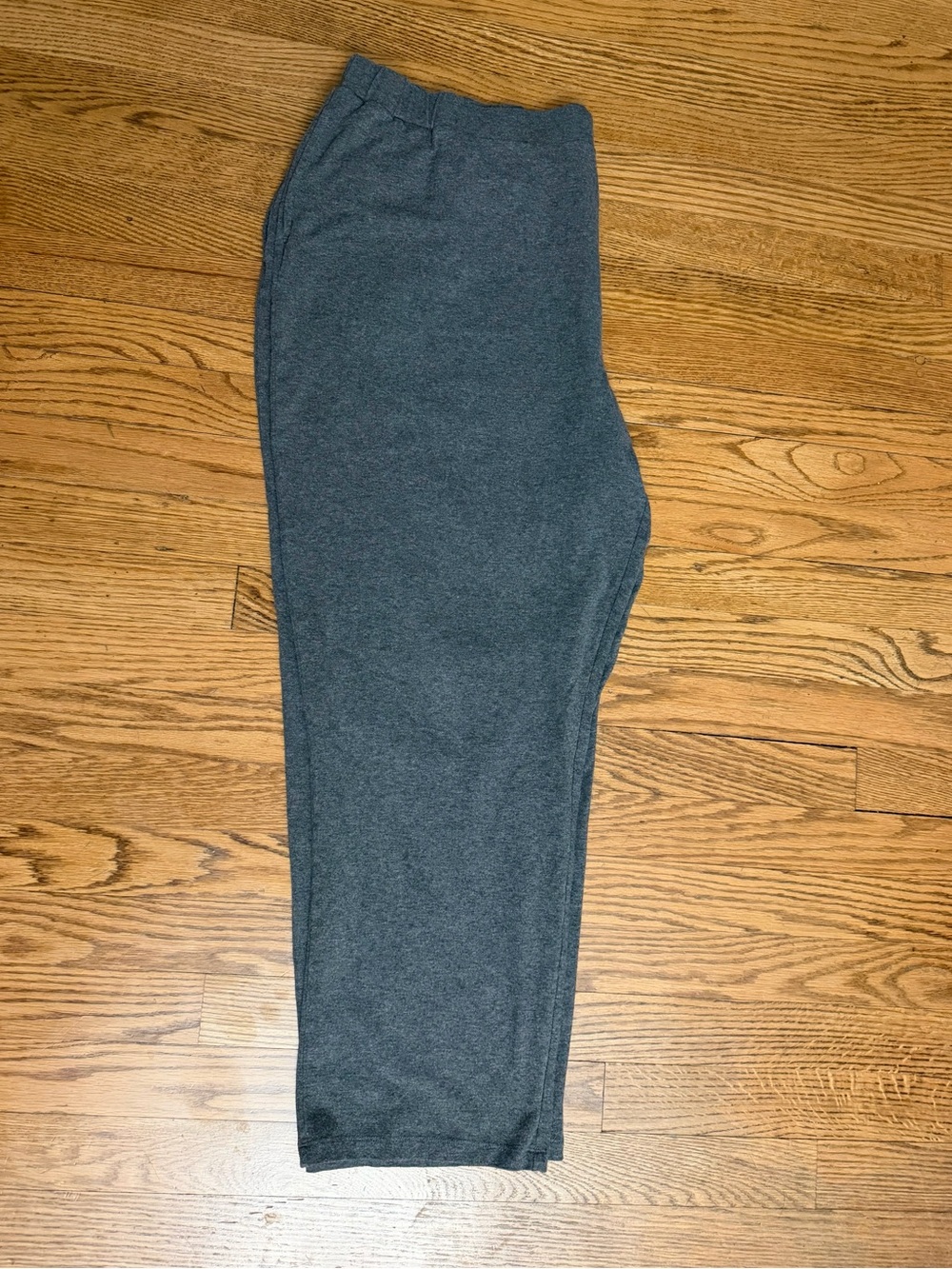 Terra & Sky Gray Petite Pull On Lounge Pants Women’s 2X 20W-22W Pockets